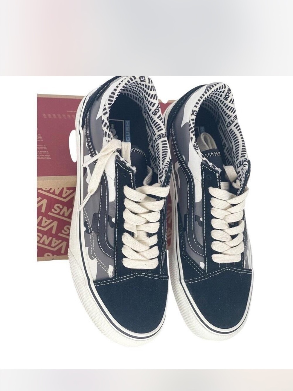 Vans Old Skool Gore-Tex Camo Black gray men’s sz 7.5